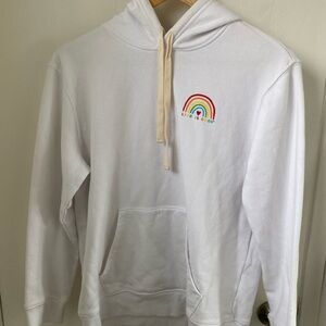 Life Is Good Women White Hoodie (size medium)